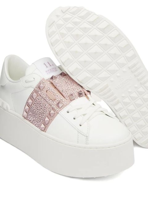 Valentino Garavani Rockstud Untitled flatform sneakers - White