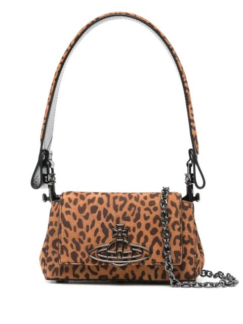 Vivienne Westwood Linda Orb-embellished leopard-print tote bag - Brown - zdjęcie produktu nr 1