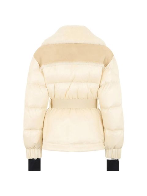 Moncler Grenoble shearling belted jacket - Neutrals - zdjęcie produktu nr 2