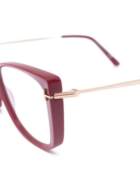 TOM FORD Eyewear square-frame optical glasses - Red - zdjęcie produktu nr 2