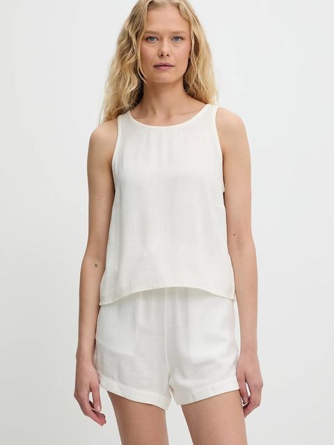 Answear.LAB komplet z lnem damski kolor biały