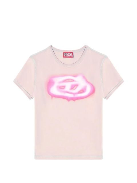 Diesel T-Uncuties-Long-S3 printed T-shirt - Pink - zdjęcie produktu nr 1