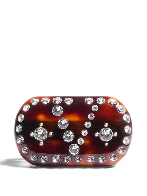 Valentino Garavani VLogo Signature hair clip - Brown