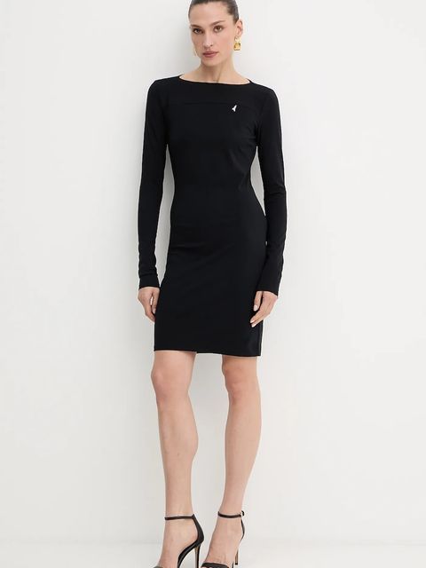 Patrizia Pepe sukienka kolor czarny mini dopasowana 8A1496 J129 - zdjęcie produktu nr 2