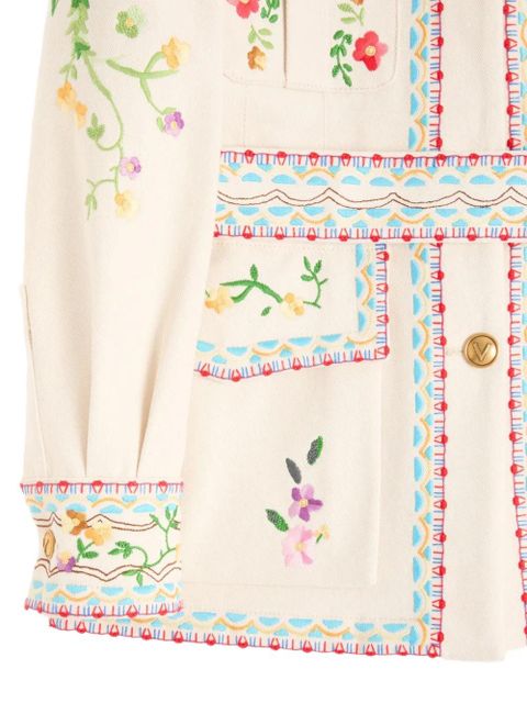 Valentino Garavani embroidered denim jacket - White - zdjęcie produktu nr 2