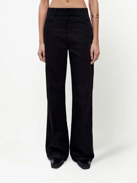 RE/DONE wide leg low-rise trousers - Black