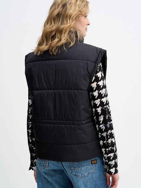 Sisley bezrękawnik kolor czarny przejściowy 6G6HW800Y