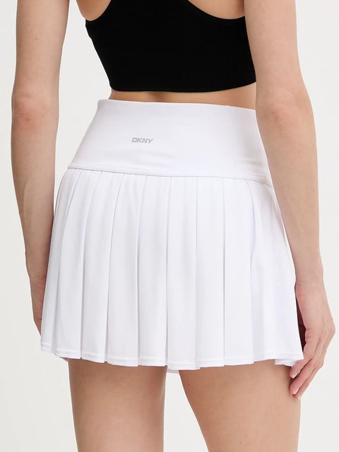 Dkny spódnica kolor biały mini rozkloszowana DP6K1012