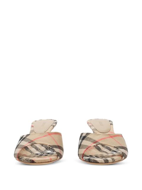 Burberry Check Mews low sandals​ - Neutrals