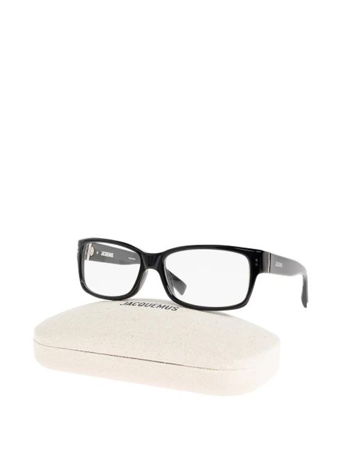 Jacquemus rectangle-frame sunglasses - Black