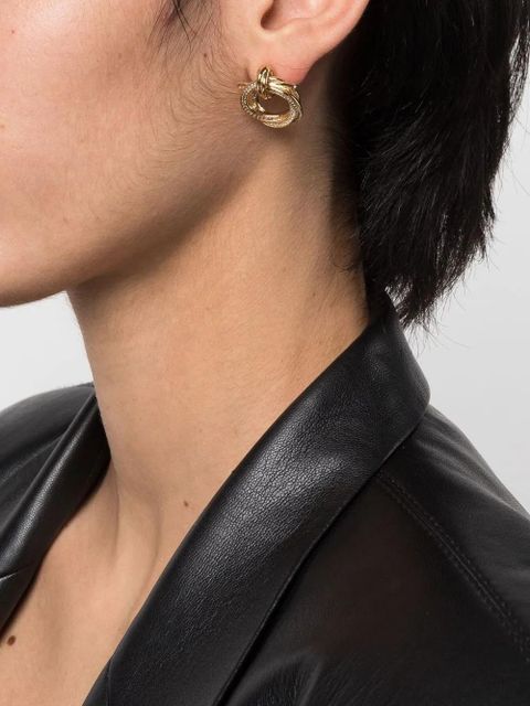 Ferragamo crystal-embellished hoop earring - Gold - zdjęcie produktu nr 2