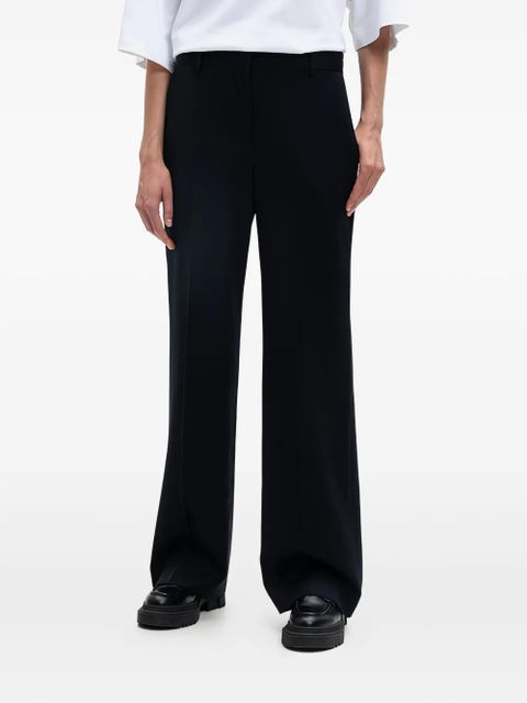The Row pleated wide-leg trousers - Black