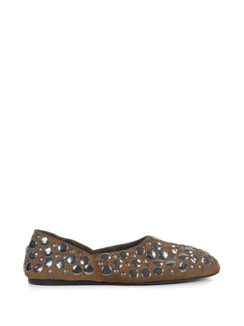 KHAITE Jane studded ballet flats - Black - zdjęcie produktu nr 1