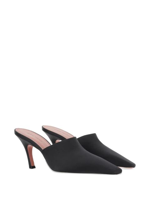 Amina Muaddi Jamie square-toe mules - Black - zdjęcie produktu nr 2
