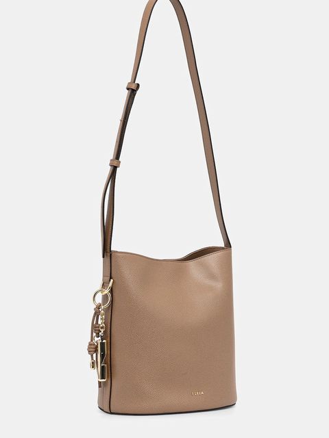 Furla torebka skórzana kolor brązowy WB01875 ARE000 4489S - zdjęcie produktu nr 2