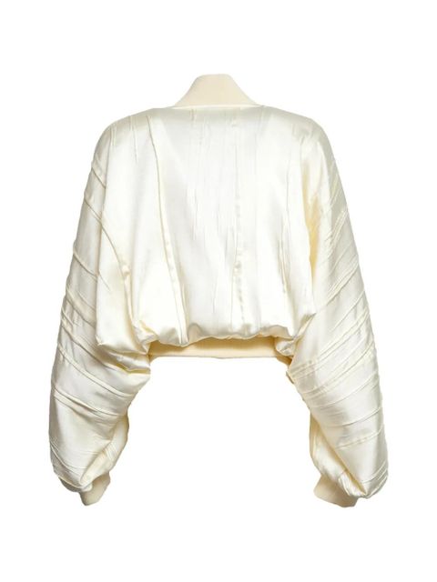 Sportmax pleated bomber jacket - Neutrals - zdjęcie produktu nr 2