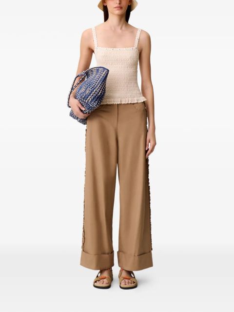 Claudie Pierlot ruffled palazzo pants - Neutrals - zdjęcie produktu nr 2