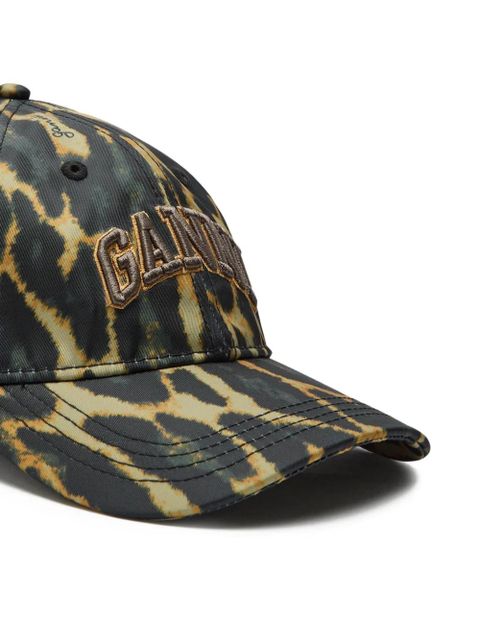 GANNI logo print cap - Green - zdjęcie produktu nr 2