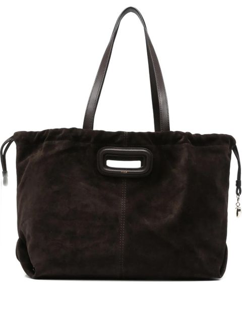 Maje suede top-handle tote bag - Brown - zdjęcie produktu nr 1