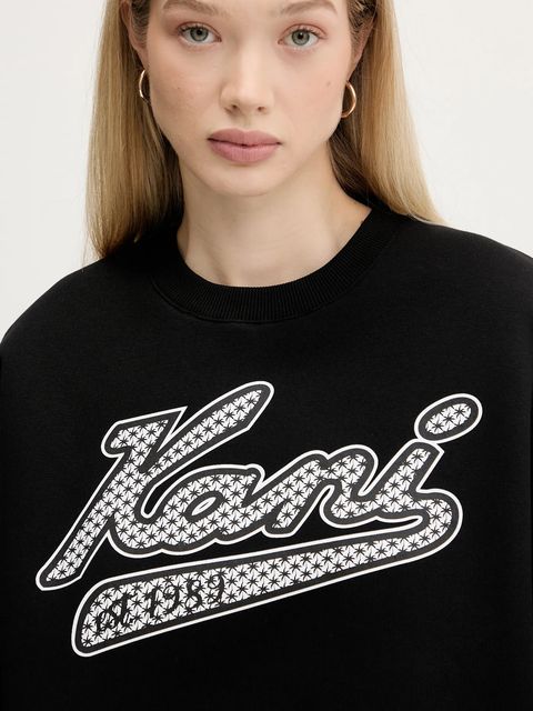 Karl Kani bluza damska kolor czarny z nadrukiem PD00005444