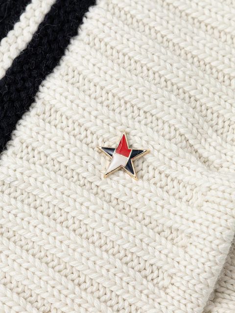 Tommy Jeans czapka z dodatkiem wełny kolor beżowy AW0AW18311 - zdjęcie produktu nr 2