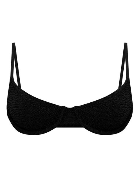 Bond-eye Gracie crinkled bikini top - Black - zdjęcie produktu nr 1