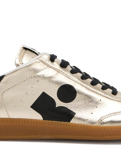 ISABEL MARANT Kaycee logo-detail sneakers - Gold - zdjęcie produktu nr 2