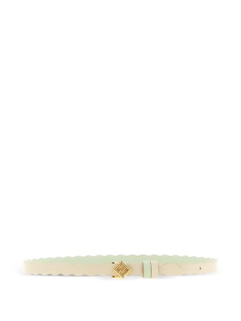 FENDI FF Diamonds reversible leather belt - Green