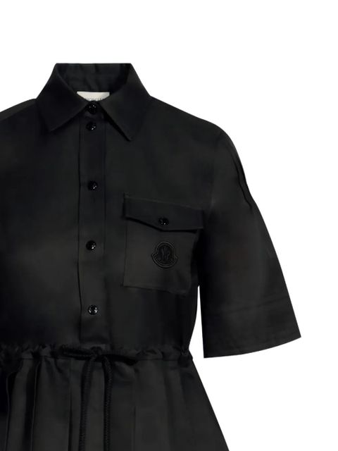 Moncler drawstring pleated midi dress - Black - zdjęcie produktu nr 2
