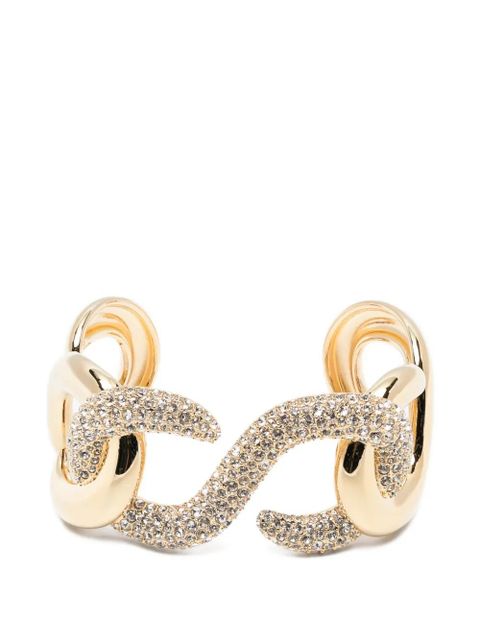 Swarovski Dextera crystal-embellishment cuff bracelet - Gold - zdjęcie produktu nr 1