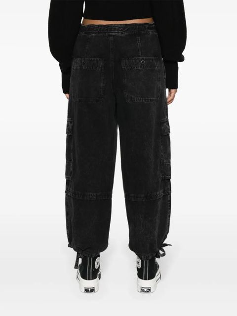 MARANT ÉTOILE Ivy cropped cargo jeans - Black
