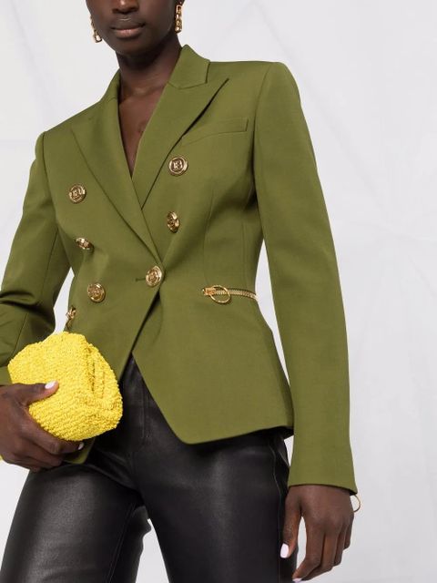 Balmain button-front peak-lapel blazer - Green