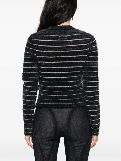 Jean Paul Gaultier intarsia-logo sweater - Black