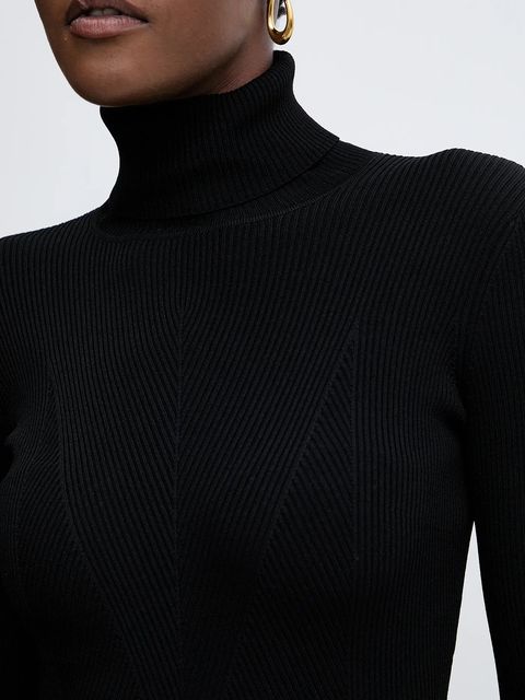 Elisabetta Franchi sukienka kolor czarny mini dopasowana AM07B56E2