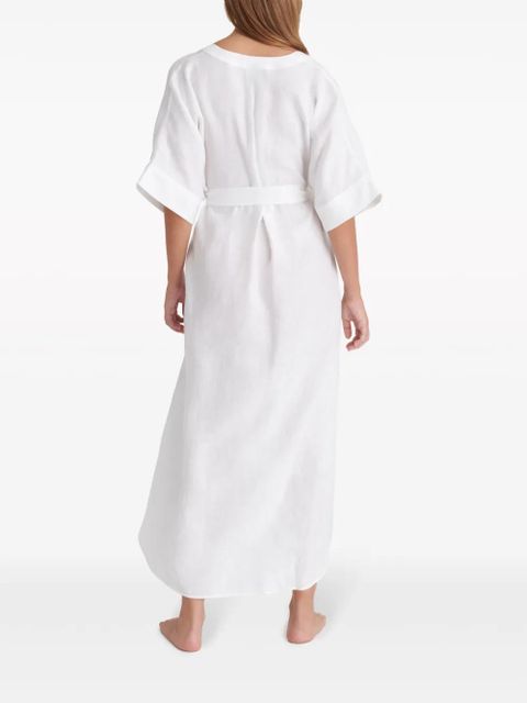 ERES Bibi linen kaftan dress - White