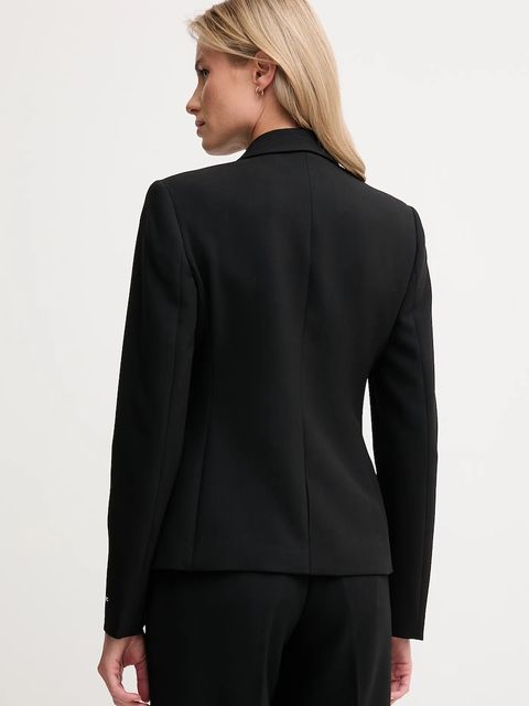 Tommy Hilfiger marynarka kolor czarny jednorzędowa gładka WW0WW46660