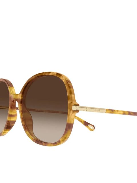 Chloé Eyewear oversized-frame sunglasses - Brown