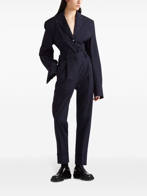 Prada poplin tailored trousers - Blue - zdjęcie produktu nr 2