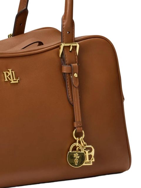 Lauren Ralph Lauren buckle logo charm tote bag - Brown