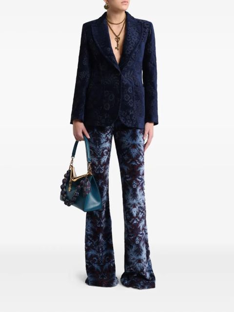 ETRO floral jacquard blazer - Blue - zdjęcie produktu nr 2