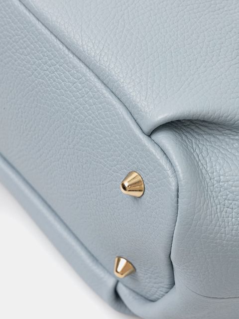 Answear.LAB torebka skórzana kolor niebieski