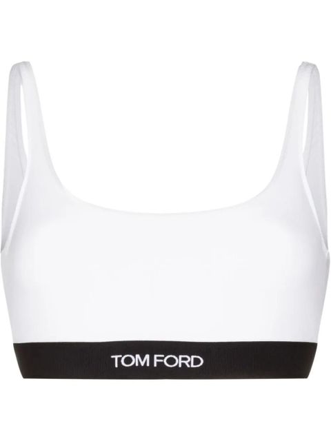 TOM FORD logo-underband bralette top - White - zdjęcie produktu nr 1