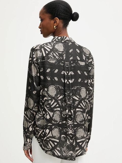 Answear.LAB koszula damska kolor czarny regular z kołnierzykiem klasycznym