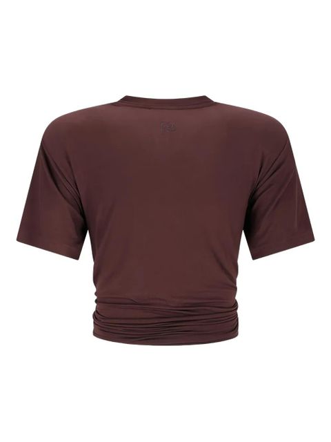 Magda Butrym knotted T-shirt - Brown