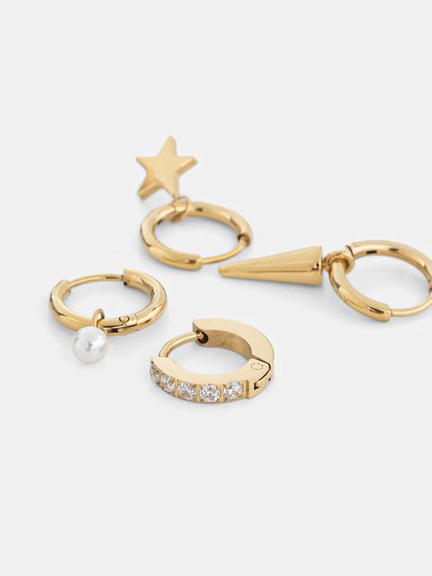 EDBLAD kolczyki pozłacane Peak One 4-pack - zdjęcie produktu nr 1