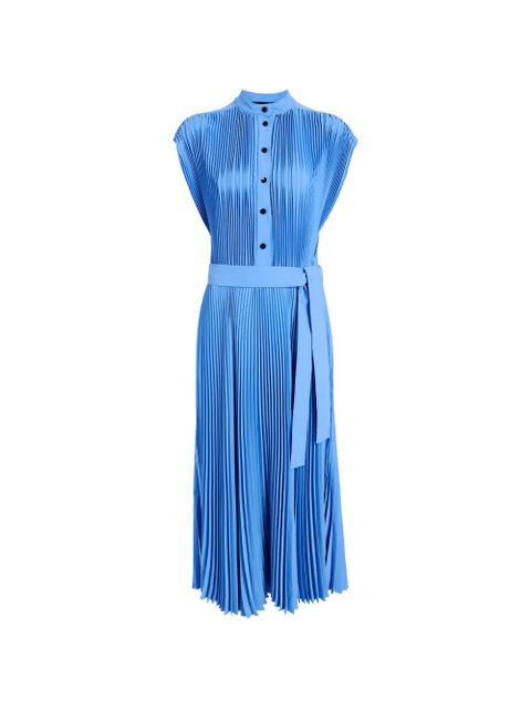 Proenza Schouler Farah pleated midi dress - Blue - zdjęcie produktu nr 1