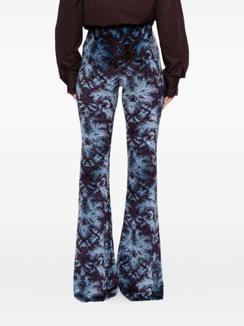 ETRO abstract-pattern trousers - Blue