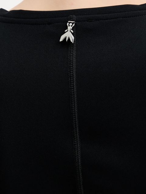 Patrizia Pepe sukienka kolor czarny maxi dopasowana 8A1523 J129