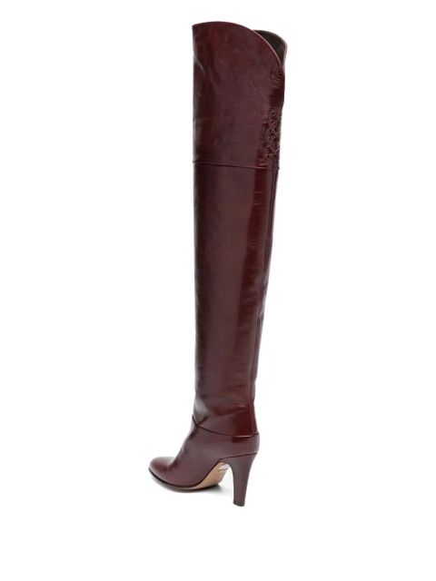 Chloé 90mm Eve leather boots - Red