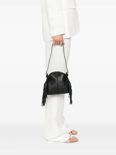 Maje Miss M leather micro bag - Black